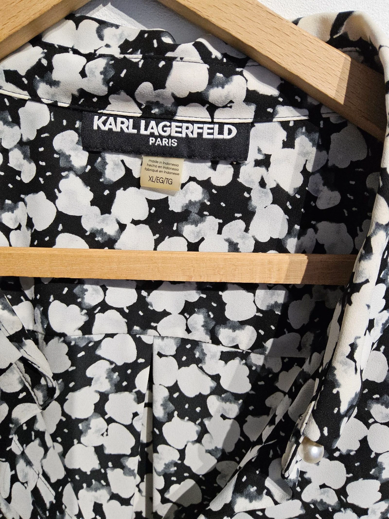 Karl Lagerfeld Paris XL black and white blouse. – photo 3
